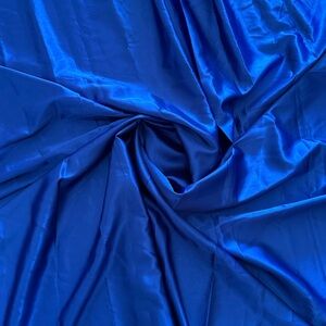 Vibrant Blue Satin Fabric